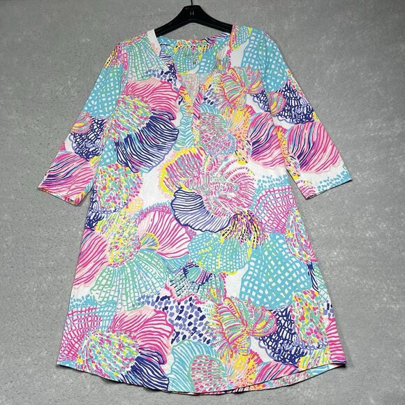 Lilly Pulitzer Dresses & Skirts - Lilly Pulitzer Dress Womens Large Multicolored Ali Dress Multi Roar of the Seas